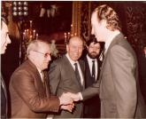 Con el Rey Juan Carlos  en la audiencia con motivo del II Congreso Nacional de la Fiesta de Moros y Cristianos en  1985